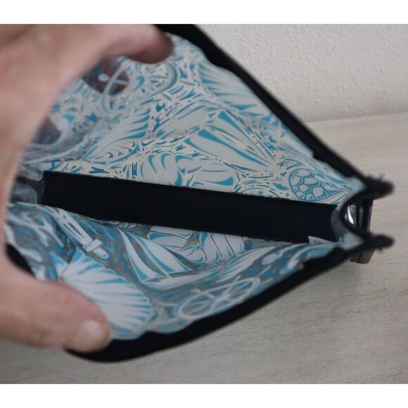 Vera Bradley 27864-11529 Black Trim/Handle Shore Enough Clear Beach Wristlet Bag - Picture 3 of 6
